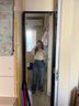 優(yōu)衣庫女裝男裝寬松廓形牛仔褲/彎刀鐮刀褲子25秋冬新款479000 67 海藍色 23 /150/58A 曬單實(shí)拍圖