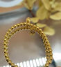 水云淼仿沙金手鏈金鐲子假黃金不掉色兩世歡蓮蓬手環(huán)飾品送女友精心禮物 【蓮蓬手鏈】禮盒裝 【彈力繩】適用90-140斤 曬單實(shí)拍圖