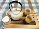 津盼陶瓷功夫茶具套裝中式大容量提梁壺家用高檔茶杯茶托盤(pán)整套泡茶壺 茶具套裝【一壺六杯+茶盤(pán)】 曬單實(shí)拍圖