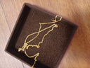 金至尊（3DG Jewellery）肖邦鏈黃金項鏈素鏈足金999項鏈簡約金頸鏈子生日禮物計價 金重2.63克(配珠寶禮盒) 曬單實拍圖