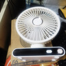 美的你2025新款多功能搖頭LED顯示屏電風(fēng)扇桌面小風(fēng)扇學(xué)生宿舍床上夜燈辦公室桌面 F6搖頭款臺扇米白色 桌面風(fēng)扇 曬單實(shí)拍圖