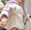 minibala【抗靜電】巴拉季男女童插肩袖外套寶寶保暖搖粒絨夾克2025秋新款 奶白10504 【抗靜電雙面絨】 100 曬單實(shí)拍圖