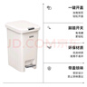 五月花腳踏垃圾桶10L腳踩手按雙開(kāi)蓋衛生間客廳廚房帶蓋垃圾桶家用大號 曬單實(shí)拍圖