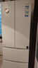 海爾（Haier）冰箱342升一級(jí)雙變頻風(fēng)冷無霜雙開門四門法式多門三檔變溫超薄可嵌入Leader系列家用家電國(guó)家補(bǔ)貼 342升冰雪白+1級(jí)雙變頻+黑金凈味+冷藏三檔變溫 曬單實(shí)拍圖