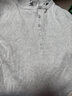 優(yōu)衣庫女裝羅紋亨利領(lǐng)T恤/長袖修身短款內(nèi)搭打底25新款479591 02 淺灰色 2XL /165/100B 曬單實拍圖