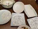 紅牡丹景德鎮碗碟套裝家用餐具整套輕奢金邊碗具陶瓷盤(pán)子碗骨瓷碗筷套裝 月光牡丹56頭支持微波爐 禮盒裝 曬單實(shí)拍圖