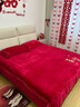 南極人婚慶結婚四件套牛奶絨冬季保暖大紅色時(shí)尚刺繡喜被新婚嫁床上用品 新婚大喜【加絨加厚 速熱保暖】 1.8m床單款四件套-200x230cm被套 曬單實(shí)拍圖