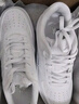 特步女鞋板鞋秋冬時(shí)尚運動(dòng)鞋潮流綁帶休閑鞋情侶款小白鞋 白 37 曬單實(shí)拍圖