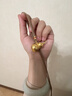 君大生999足金包銀項鏈王嘉爾同款大小福祿葫蘆吊墜男女可調節(jié)生日禮物 金1.0-總重約10克葫蘆吊墜-棕繩 曬單實拍圖