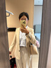 優(yōu)衣庫女裝全棉條紋襯衫/長(cháng)袖襯衣薄外套25秋冬新款479079 61 水藍色 XS /150/76A 曬單實(shí)拍圖