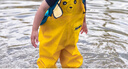 羚特下水褲連體褲戶(hù)外玩水下水褲防水服涉水服雨靴一體-卡通黃26碼 曬單實(shí)拍圖