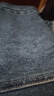 百圖betu女裝秋冬新款牛仔褲顯瘦高腰闊腿漸變毛邊牛仔褲2310D07 牛仔色 M 曬單實(shí)拍圖