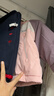 戴維貝拉（DAVE＆BELLA）童裝防水衣服男童兒童外套女童秋冬寶寶加絨大童防風(fēng)衣男孩女棉服 灰粉色DB4224558-T【夾棉加厚】 90 cm（建議身高80-90cm） 曬單實(shí)拍圖