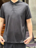 安踏（ANTA）速干T恤丨短袖POLO衫男春夏季冰絲涼感透氣翻領(lǐng)商務(wù)休閑短T上衣 【速干+型動(dòng)科技】基礎黑7114-5 L (175) 曬單實(shí)拍圖
