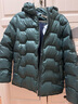 哈吉斯（HAZZYS）童裝男女童鵝絨羽絨服2025冬季新款蓄熱抑菌保暖外套 巖松綠 165 曬單實(shí)拍圖