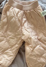 OAK FAMILY新品冬季寶寶白鵝絨束腳羽絨褲男女孩長款褲子加厚保暖 灰粉 90 cm 曬單實拍圖