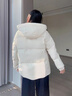 鴨鴨時(shí)空道宇聯(lián)名短款羽絨服男女2025年最新款冬季戶(hù)外運動(dòng)防寒外套厚 月光白色 XL (180) （建議150-170斤） 曬單實(shí)拍圖