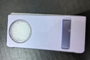 ESCASE 適用華為MateX5手機殼x5防摔真牛皮保護套商務(wù)皮套簡(jiǎn)約翻蓋折疊下蓋手機支架紫色 曬單實(shí)拍圖