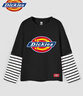 Dickies童裝男童長(cháng)袖t恤春秋兒童寬松薄款打底衫小童秋裝運動(dòng)衣男孩秋裝 曬單實(shí)拍圖