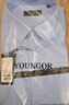 雅戈爾（YOUNGOR）短袖襯衫男DP免燙襯衫全棉條紋襯衫抗皺平整舒適有型 淺藍條紋 41 曬單實拍圖