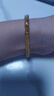 中國黃金（CHINA GOLD）盤(pán)纏黃金手鏈女碎碎金子足金手串送女友老婆生日禮物 金重約3.2g 曬單實(shí)拍圖