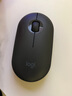 羅技（Logitech）時(shí)尚系列 PEBBLE鼠標 無(wú)線(xiàn)藍牙鼠標 辦公靜音鼠標 女性鼠標對稱(chēng)鼠標 鵝卵石造型 石墨黑 曬單實(shí)拍圖