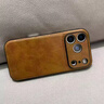 RIK SMITS適用蘋(píng)果17promax手機殼新款iPhone17pro真皮高檔保護套全包防摔17皮質(zhì)軟殼簡(jiǎn)約高級商務(wù)男女 【棕色】 iPhone 17 Pro Max 曬單實(shí)拍圖