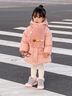 G.DUCKKIDS女寶寶新款冬季羽絨服兒童韓版洋氣中長(cháng)款白鴨絨外套小童冬裝棉襖 粉色 110 cm 曬單實(shí)拍圖