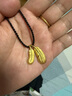 周生生黃金項鏈愛(ài)情密語(yǔ)羽毛足金吊墜繩鏈款89738Z計價(jià) 45厘米 - 4.32克(含工費450元) 曬單實(shí)拍圖