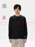 KOLON SPORT/可隆POLARTEC長(cháng)袖T恤 男女同款戶(hù)外抓絨刺繡寬松圓領(lǐng)內搭上衣 LURT5ST536-BK 黑色 L 175/96A 曬單實(shí)拍圖