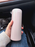 米家小米保溫杯口袋版 保溫保冷 小巧便攜隨身水杯316L不銹鋼自帶茶漏 粉紅色 350ml 曬單實(shí)拍圖