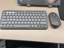 羅技（Logitech）PEBBLE 2 COMBO無線鍵鼠套裝（似K380+PEBBLE藍(lán)牙套裝）藍(lán)牙辦公鍵盤靜音鼠標(biāo)鵝卵石Mac ipad鍵盤 2.4G+藍(lán)牙無線套裝【夜幕黑】 曬單實(shí)拍圖