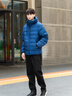 EMPORIO ARMANI/阿瑪尼官方旗艦新款男士90白鴨絨連帽排骨羽絨服外套秋季 UB079-藍色 52 (XL) (推薦：165-180斤) 曬單實(shí)拍圖
