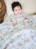 威爾貝魯（WELLBER）兒童防踢被子寶寶秋冬豆豆絨擁抱被嬰兒蠶絲蓋毯 夢(mèng)境150*150cm 曬單實(shí)拍圖