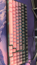 惠普（HP）GK600FS機械鍵盤(pán)熱插拔 辦公電競游戲專(zhuān)用有線(xiàn) 臺式機筆記本電腦 側刻漸變黑莓粉冰藍光青軸 99鍵 曬單實(shí)拍圖