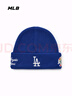 MLB帽子男女情侶潮流圖案復古百搭針織帽25秋新款3ABNV0556-07BLS-F 曬單實(shí)拍圖