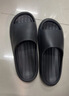 京東京造【泡泡云】踩屎感厚底輕盈防滑外穿拖鞋新款拖鞋男士 黑色42-43 曬單實(shí)拍圖