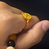 世紀緣黃金戒指女牡丹花足金古法琺瑯國風(fēng)送女友生日禮物 6.31g11圈號 曬單實(shí)拍圖