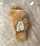 UGG春季女士舒適輕便交叉帶厚底毛毛拖鞋1107955CHE|栗色 37 曬單實(shí)拍圖