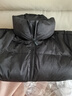 VEROMODA羽絨服女2025冬季新款90白鴨絨燙鉆立領(lǐng)寬松短款羽絨服 黑色 S 曬單實(shí)拍圖