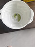 Lustro ware【原裝進(jìn)口】廚房瀝水籃洗菜籃塑料洗菜盆水果蔬菜清洗碗碟收納籃 【組合裝】2000ml 籃+盆 曬單實(shí)拍圖