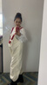 孕婦褲子秋冬季套裝寬松加絨背帶褲打底衫今年流行孕婦裝兩件套秋 白色打底衫+白色背帶褲【套裝】 M【建議115斤以?xún)取?曬單實(shí)拍圖