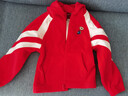 馬騎頓（MQD）童裝男童開(kāi)衫衛衣中大童針織韓版搖粒絨外套 中國紅  130  曬單實(shí)拍圖