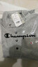 Champion冠軍加絨衛衣男女2025秋冬新款立領(lǐng)潮牌保暖休閑按扣半高領(lǐng)上衣 淺灰色 L 曬單實(shí)拍圖