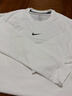 耐克男子透氣長(cháng)袖訓練上衣冬季新款薄絨拼接速干NIKE PRO FB7983 100白/黑 XL 曬單實(shí)拍圖