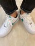 耐克（NIKE）男鞋Air Force 1 LOW空軍一號白綠AF1防滑耐磨休閑運動(dòng)低幫板鞋 FJ4146-121 42.5 曬單實(shí)拍圖
