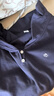 森馬（Semir）polo衫女短款收腰翻領(lǐng)襯衫25夏刺繡涼感緊身T恤辣妹109325115005 曬單實拍圖