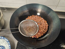 榮事達（Royalstar）章丘手工鍛打鐵鍋老式炒鍋圓底無(wú)涂層不粘炒菜鍋燃氣灶帶蓋32cm 曬單實(shí)拍圖
