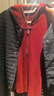 美洋（MEIYANG）半島針織衫 羊_絨混紡豎條顯瘦半拉鏈帽衫顯瘦衛衣款秋季新款 紅色 L 曬單實(shí)拍圖