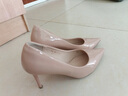 ZHR高跟鞋女優(yōu)雅氣質(zhì)單鞋子女通勤不累腳女鞋純欲高跟鞋BQ117裸粉37 曬單實(shí)拍圖